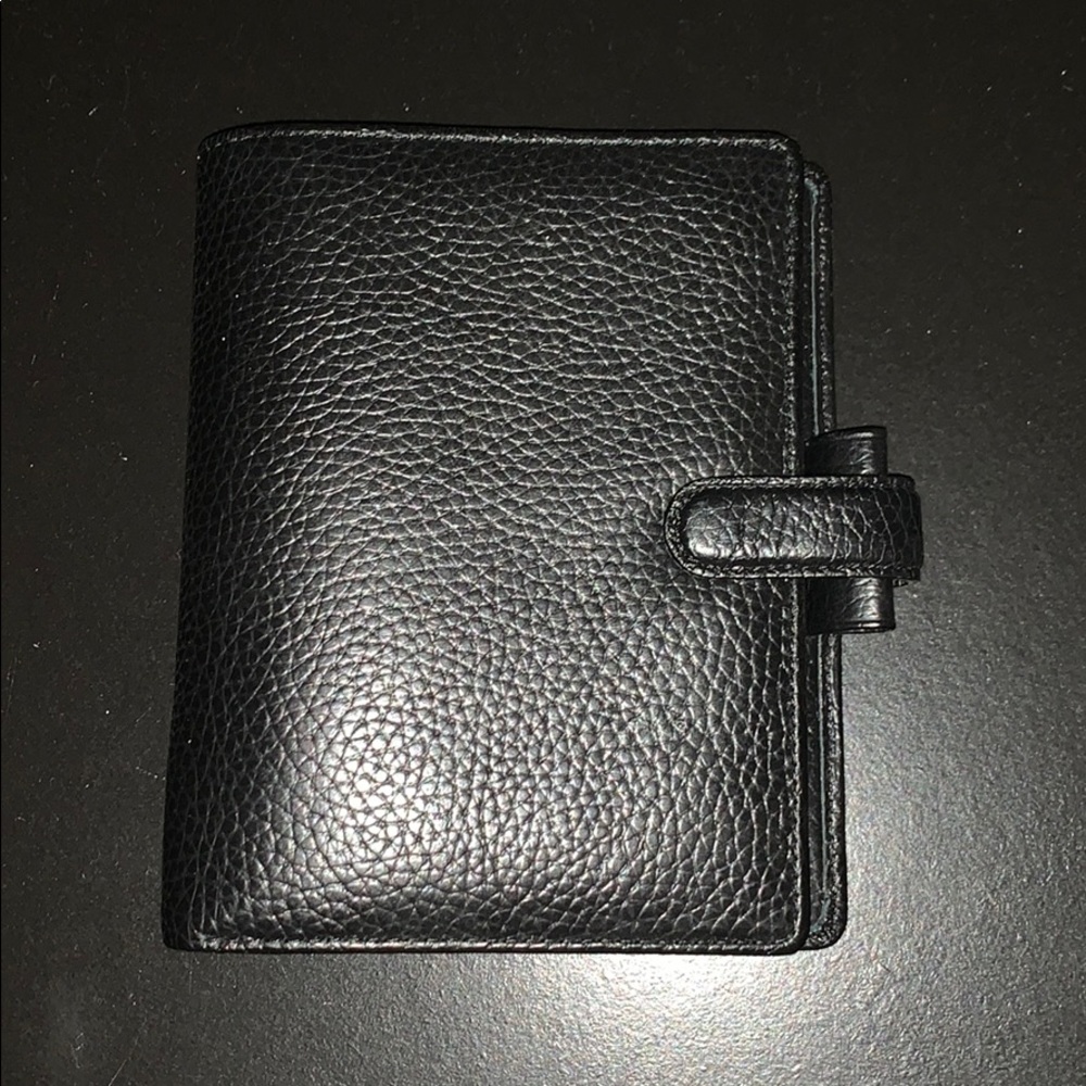 Black pocket Filofax finsbury